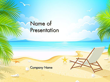 Sunny Beach Vacation Presentation Template, Master Slide