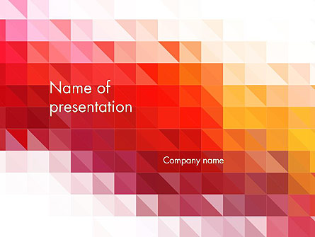 Heat Map Abstract Presentation Template, Master Slide