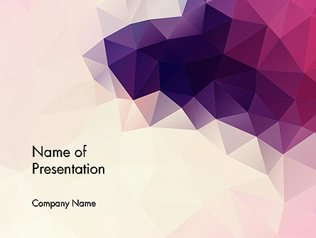Abstract Triangle Polygonal Presentation Template, Master Slide