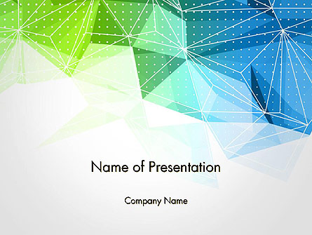 Polygonal Triangles Presentation Template, Master Slide