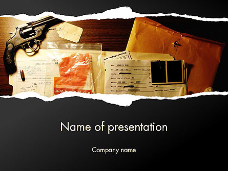 Crime Evidence Presentation Template, Master Slide