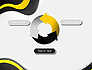 Yellow and Black Waves on Gray Background slide 9
