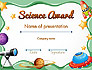 Science Award Certificate slide 1