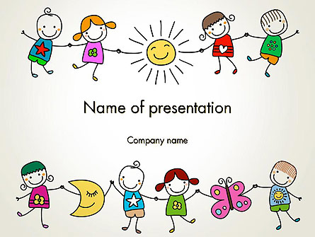 Childish Drawings Presentation Template, Master Slide