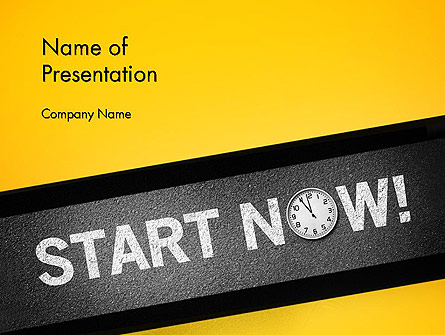 Start Now Presentation Template, Master Slide