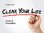 Hand Writing Clear Your Life with Marker slide 1