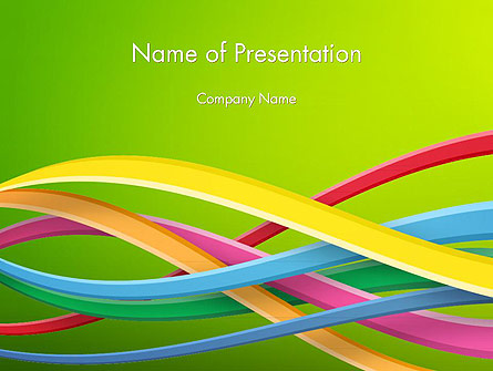 Colorful Waves Abstract Presentation Template, Master Slide
