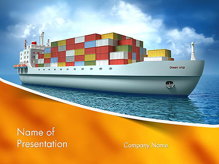 Sea Freight Presentation Template, Master Slide