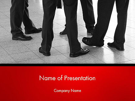 Business People Standing Presentation Template, Master Slide