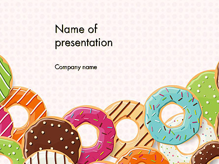 Colorful Donuts Presentation Template, Master Slide