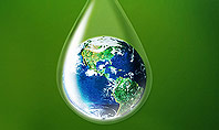 Planet Earth Dew Drop Presentation Template