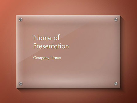 Nameboard Abstract Presentation Template, Master Slide
