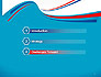 Blue, White and Red Curve Shapes PowerPoint Temaplte slide 3