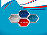 Blue, White and Red Curve Shapes PowerPoint Temaplte slide 5