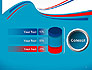 Blue, White and Red Curve Shapes PowerPoint Temaplte slide 8
