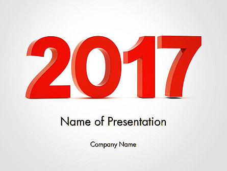 2017 Numbers Presentation Template, Master Slide