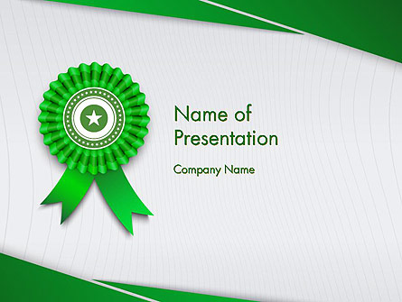Certificate of Achievement Presentation Template, Master Slide
