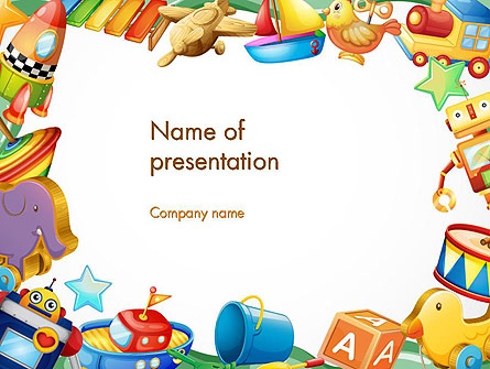 Toys Frame Presentation Template, Master Slide