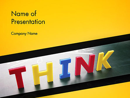 Word Think Presentation Template, Master Slide
