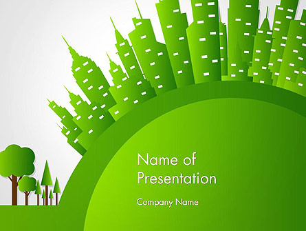 Green City Concept Presentation Template, Master Slide
