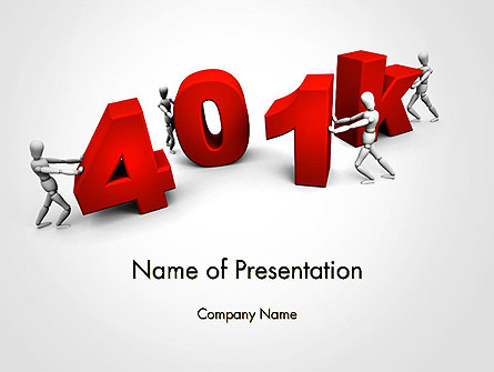 401k Presentation Template, Master Slide