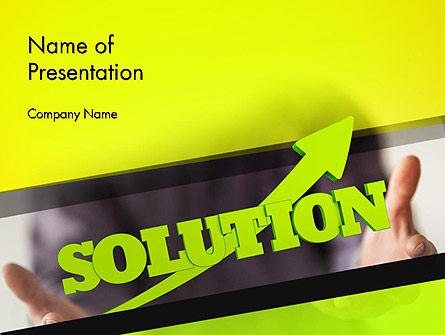 Arrow Solution Presentation Template, Master Slide