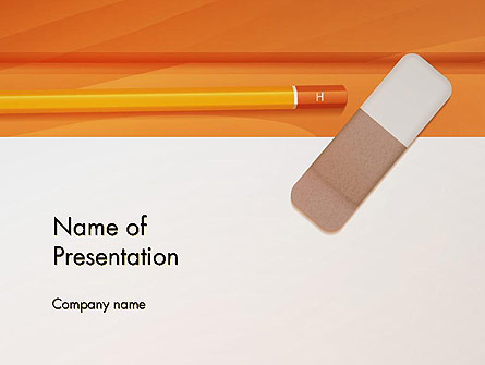 Eraser and Pencil Presentation Template, Master Slide