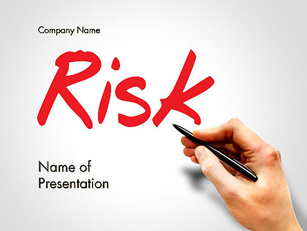 Hand Writing Risk Presentation Template, Master Slide