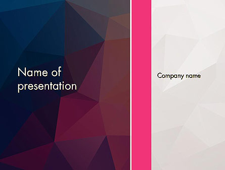Polygonal Surface Abstract Presentation Template, Master Slide