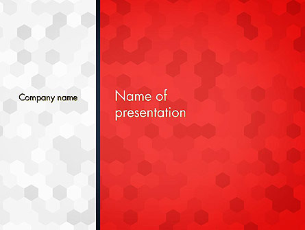 Hexagon Pattern Abstract Presentation Template, Master Slide