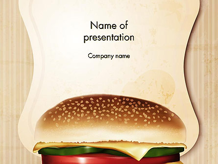 Cheeseburger Presentation Template, Master Slide