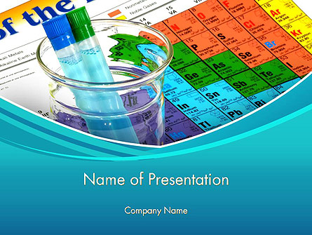 Chemistry Class Presentation Template, Master Slide