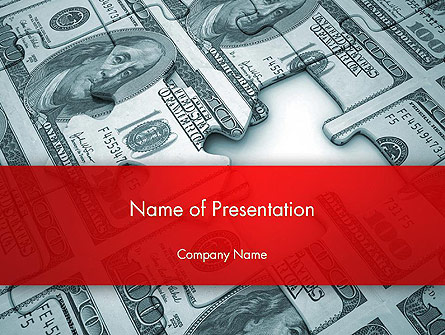 Money Puzzle Presentation Template, Master Slide