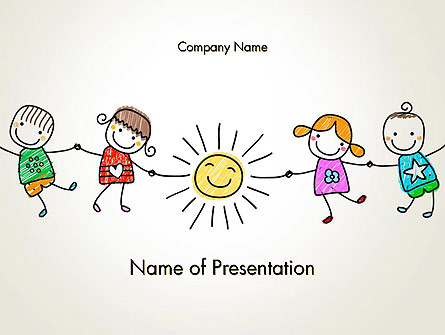 Children's Day Presentation Template, Master Slide