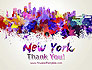 New York Skyline in Watercolor Splatters slide 20