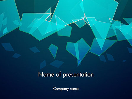 Glass Shards Abstract Presentation Template for PowerPoint and Keynote ...
