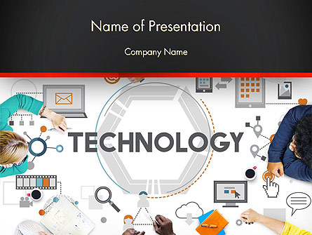 Innovative Business Technology Presentation Template, Master Slide