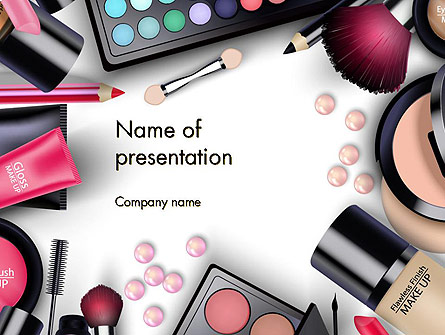 Sets of Cosmetics Presentation Template, Master Slide