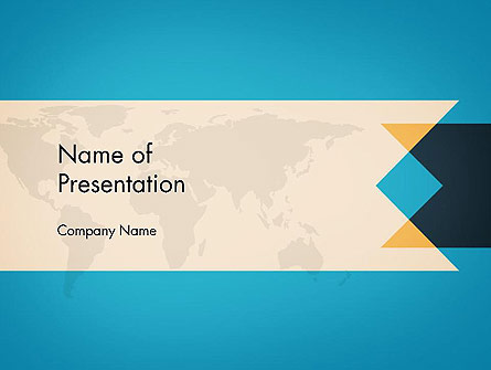 World Map Theme Business Presentation Template, Master Slide