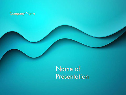 Solid Layered Waves Abstract Presentation Template, Master Slide