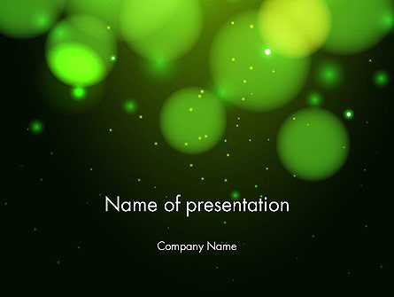 Green Magic Light Abstract Presentation Template, Master Slide