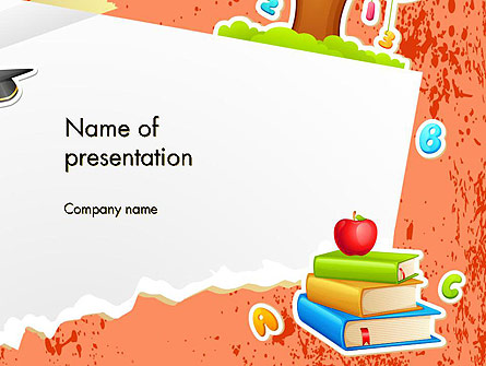 School Theme Background Presentation Template, Master Slide