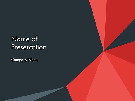 Abstract Triangles Presentation Template, Master Slide