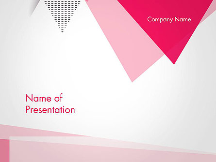 Abstract Pink Flat Triangles Presentation Template, Master Slide
