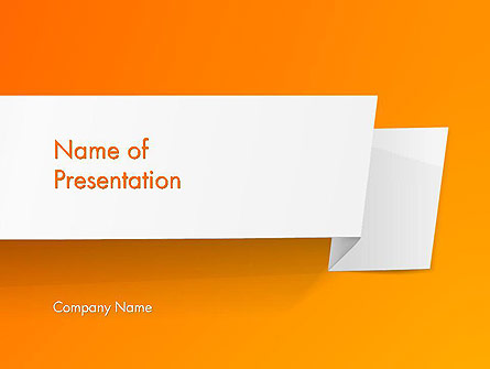 Paper Tag Presentation Template, Master Slide