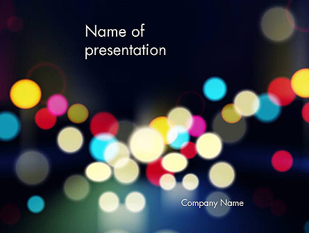 City Blur Background Presentation Template, Master Slide