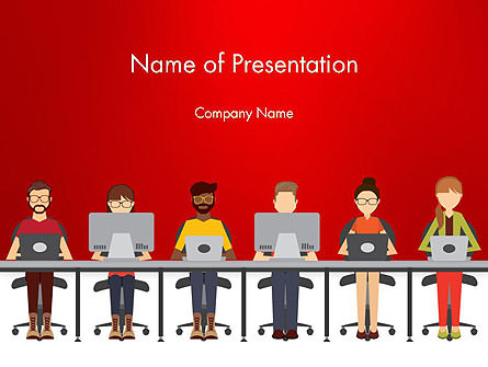 Coworking Office Space Presentation Template, Master Slide