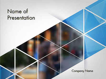 Abstract Triangular Geometric Design Presentation Template, Master Slide