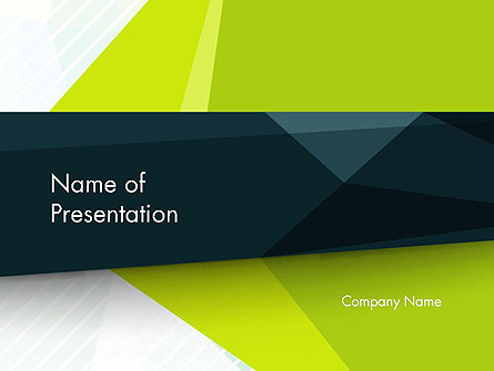 Green Geometrical Shapes Abstract Presentation Template, Master Slide