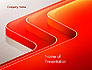 Abstract Glossy Red Orange Perspective Steps slide 1